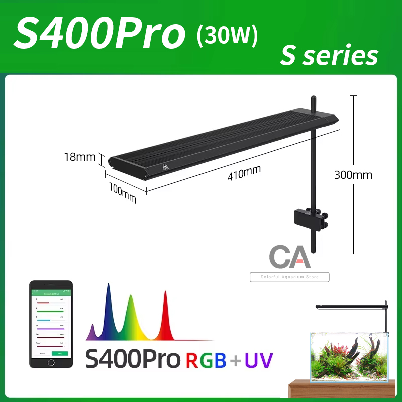 Aquarium Planted Tank Fertilizer - WEEK AQUA S Series RGB+UV Full
