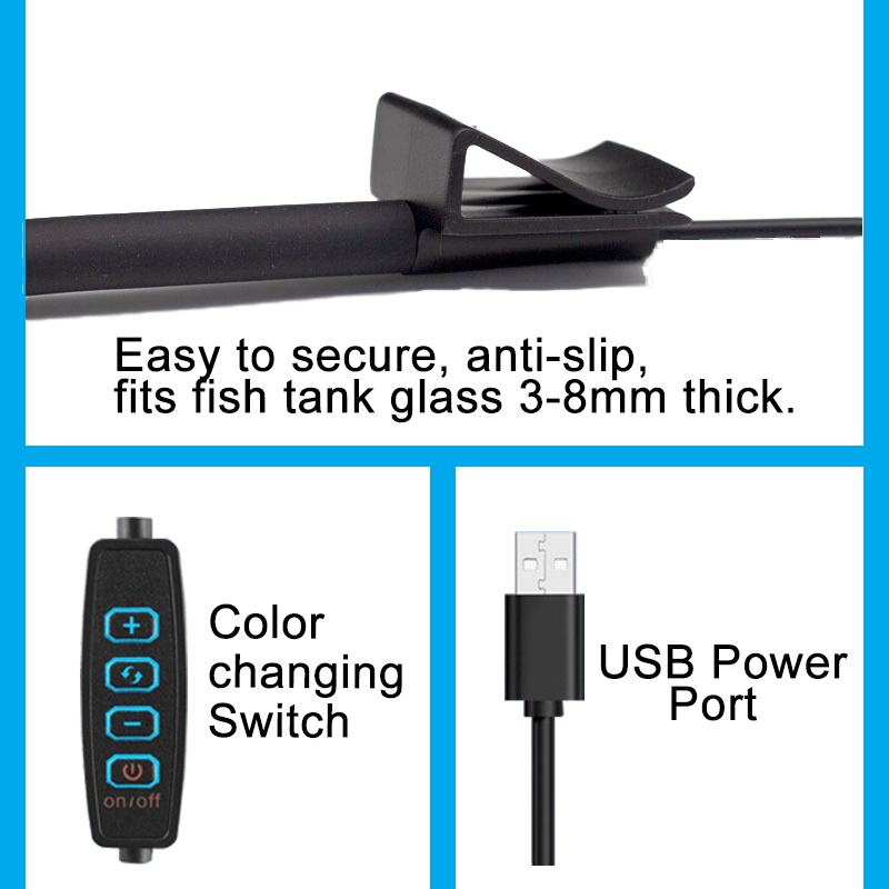 USB Aquarium LED Lamp Fish Tan - Aquarium Planted Tank Fertilizer recension och pris