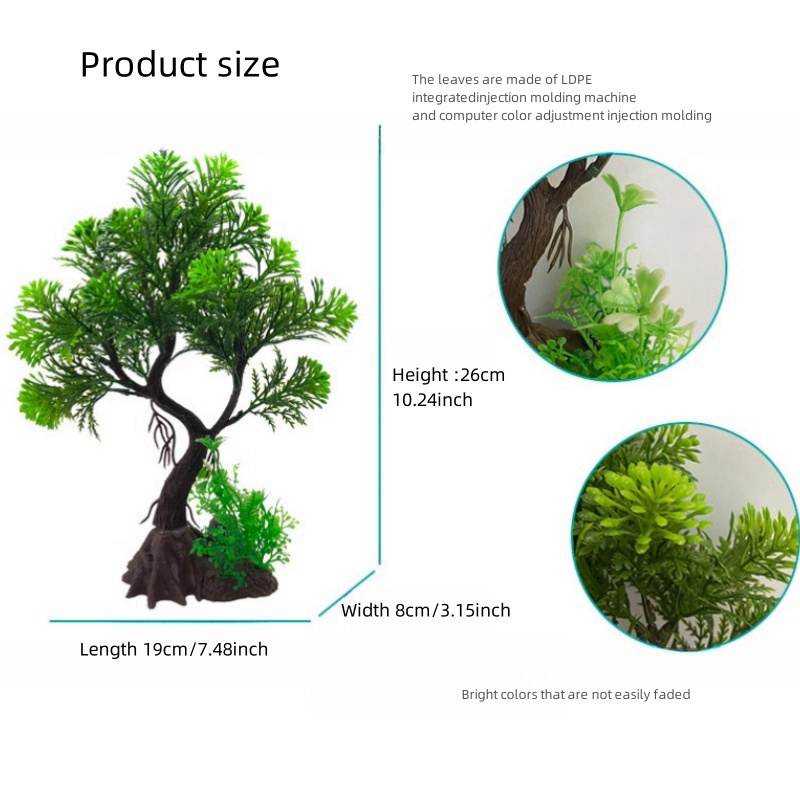Fish Tank DIY Artificial Aquar - Aquarium Plant Roots recension och pris