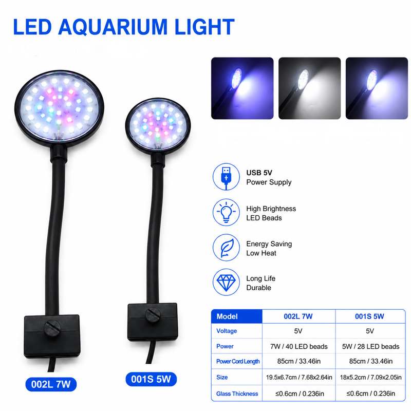 USB Aquarium LED Lamp Fish Tan - Aquarium Planted Tank Fertilizer recension och pris