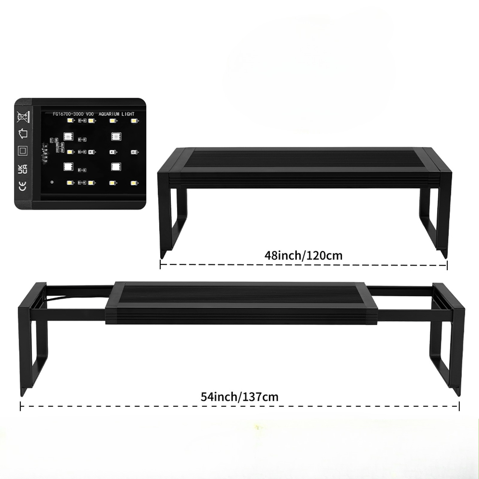 100V-240V Aquarium 24/7 Full S - Planted Aquarium Hanging Light recension och pris